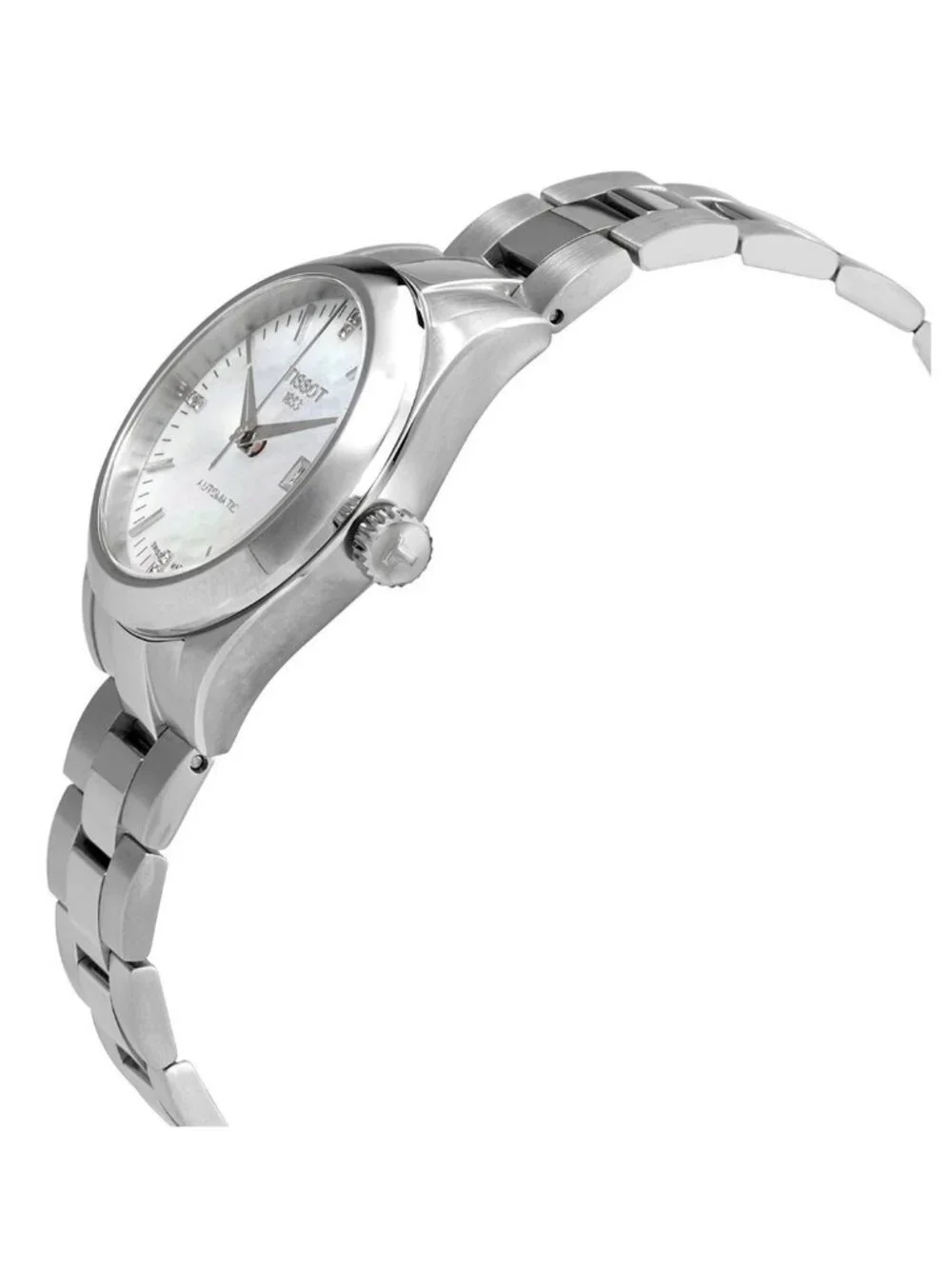 NWT Tissot Automatic Diamond White Mother of Pearl Dial Ladies Watch